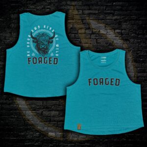 Teal Woman's Wild Athlete Crop