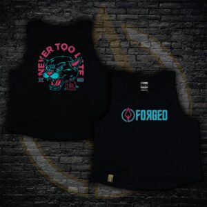 Black Woman's Panther Athlete Crop