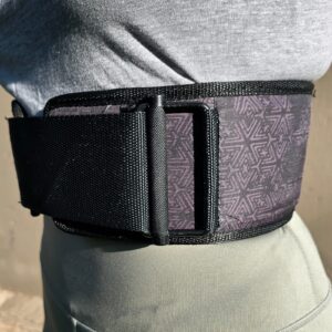 4" Weightlifting Belt - Black Grunge