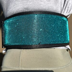 4" Weightlifting Belt - Turquoise Color-shift (Shimmer)