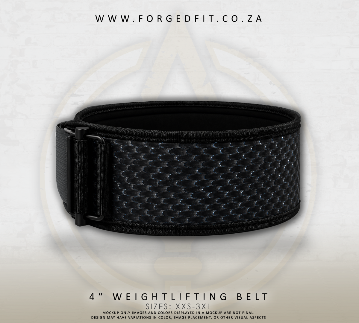 4" Weightlifting Belt - Carbon Feather
