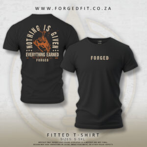 MEN’S FORGED TEE BLACK– EARNED