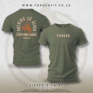 MEN’S FORGED TEE OLIVE – EARNED
