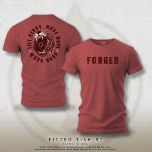 MEN’S FORGED TEE RED – MOVE MORE