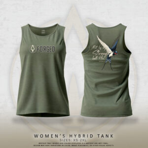 WOMAN’S HYBRID TANK OLIVE – STRENGTH