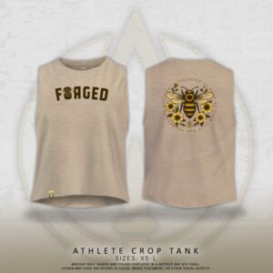 WOMAN’S ATHLETE CROP STONE – BEE MADNESS
