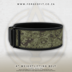 4" Weightlifting Belt - CAMO