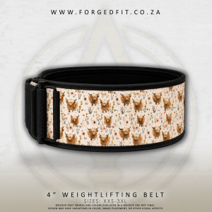 4" Weightlifting Belt - COWS