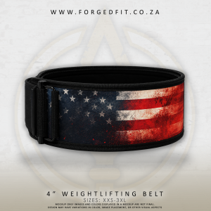 4" Weightlifting Belt - MURICA