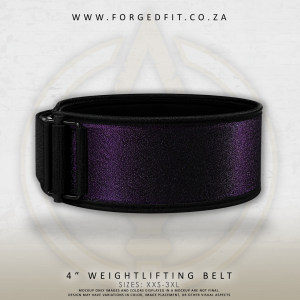 4" Weightlifting Belt - Purple Color-shift (Shimmer)
