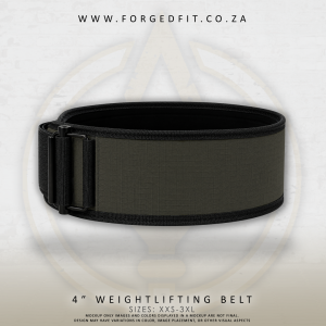 4" Weightlifting Belt - Xanadu (Green-Grey)