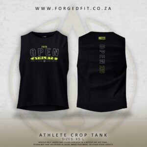 WOMAN’S ATHLETE CROP BLACK – OPEN26 ATHLETE