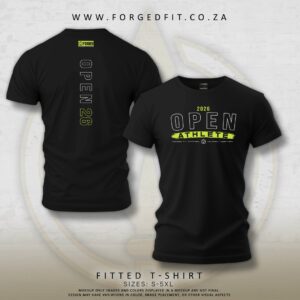 MEN’S FORGED TEE BLACK – OPEN26 ATHLETE