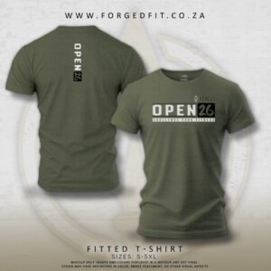 MEN’S FORGED TEE OLIVE – OPEN26 CLASSIC