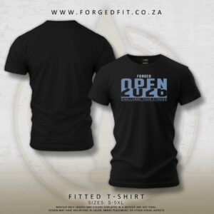 MEN’S FORGED TEE BLACK – OPEN26 SPLIT
