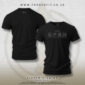 MEN’S FORGED TEE BLACK – OPEN26 TONE