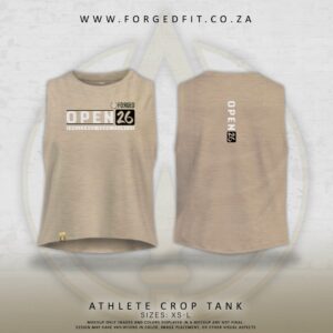 WOMAN’S ATHLETE CROP STONE – OPEN26 CLASSIC