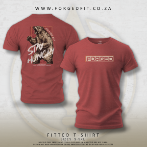 MEN’S FORGED TEE RED – STAY HUNGRY