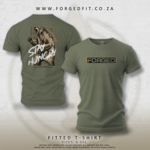 MEN’S FORGED TEE OLIVE – STAY HUNGRY