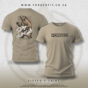 MEN’S FORGED TEE STONE – STAY HUNGRY