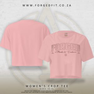 WOMAN’S CROP TEE CORAL – ENDURE