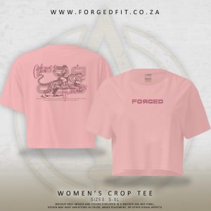 WOMAN’S CROP TEE CORAL – GREATNESS