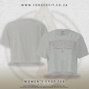 WOMAN’S CROP TEE GREY – ENDURE